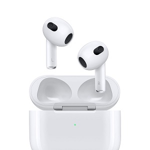 Des écouteurs Apple Airpods 3 avec boîtier de charge 